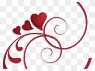 Spiral Clipart Stencil - Heart Scroll - Png Download