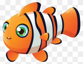 Gary The Clownfish - Coral Reef Fish Clipart