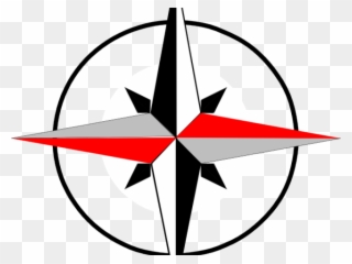 Compass Clipart North Star - North East South West Symbol - Png Download