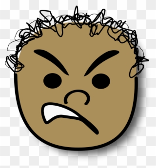 Clipart - Ale Enfurecido - Angry Boy Face Clipart - Png Download