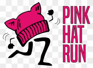 Pink Hat Run 5k - Pink Hat Run Clipart