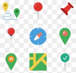 Location - Pins Icons Clipart