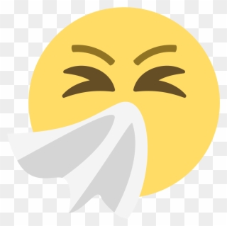 Spread By Coughs And Sneezes, Flu Viruses Can Live - Apparel Printing Emoji Sneezing Face Lunch Bag Clipart