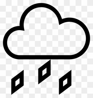 This Is A Picture Of A Cloud With Three Circular Puffs - مطر Icon Clipart