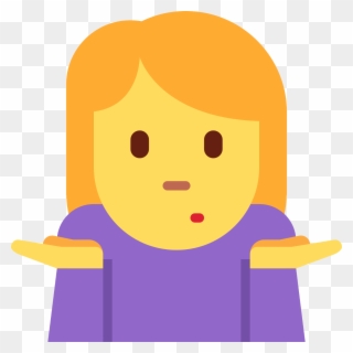 I Could Just Look Up An Easy Problem And Find The Solution - Transparent Background Shrug Emoji Clipart