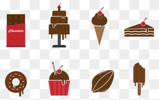 Elemental Clipart Ice Cream - Chocolate - Png Download