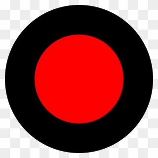 Red Recording Dot Png Black And White Download - Circle Clipart