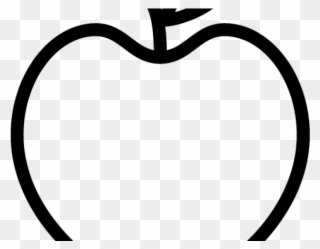 Drawn Apple Outline - Drawing Clipart