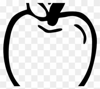 Drawn Apple Outline - Apple Clipart