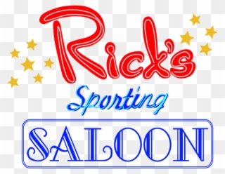 Table Tents - Rick's Sporting Saloon Clipart