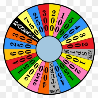 Clip Art Wheel Of Fortune - Wheel Of Fortune Svg - Png Download