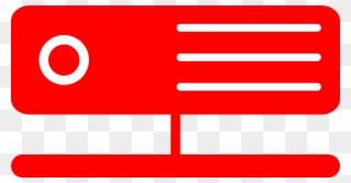 Big Image - Red Servers Icon Png Clipart