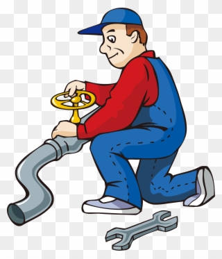 Cartoon Water Pipe Repairman Transprent Png Free - Cartoon Images Of Plumber Clipart