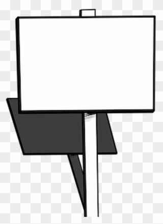 Protest Sign-making - Cartel Blanco Png Clipart