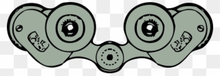 Binoculars Rear View - Binoculars Clipart