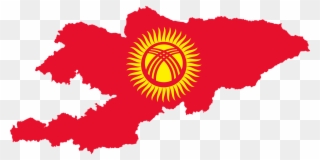 Kyrgyzstan Map Vector Clipart