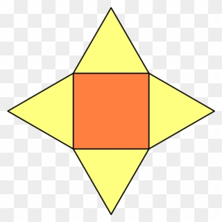 Square Pyramid Net - Square Clipart