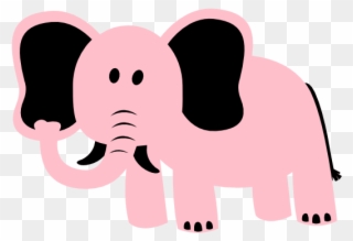 Elephant Pink Clip Art Elephant, Clip Art, Paper Wallpaper, - 3drose Dpp_182458_1 Print Of Purple Elephant - Png Download