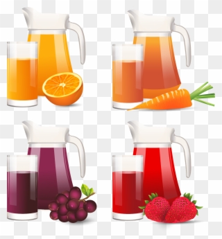 Juice Clipart Jug - Orange Juice Grape Juice - Png Download