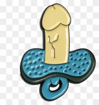 Penis Pacifier Pin - Pacifier Clipart