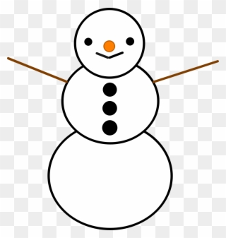 Snowman - Drawing Clipart