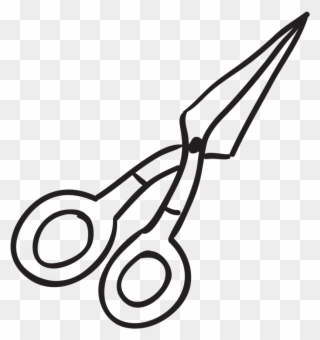 Cutting With Scissors Is An Advanced Skill, Requiring - Line Art Clipart