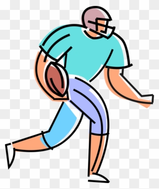 Football Clipart Running Back - American Football - Png Download