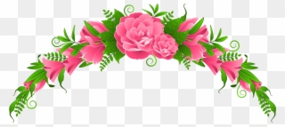 Flower Clip Art Flower Images Clip Art Backgrounds - Clip Art Borders Flowers Rose - Png Download