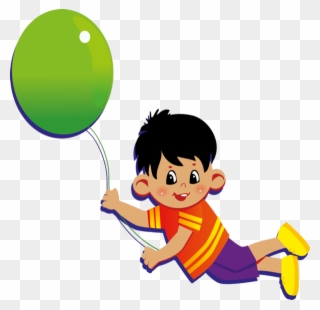 Personnages, Illustration, Individu, Personne, Gens - Boy With A Balloon Clipart