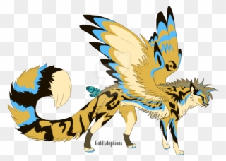 Winged Cheetah Oc Auction By Taraviadopts - Anime Cat With Wings Clipart