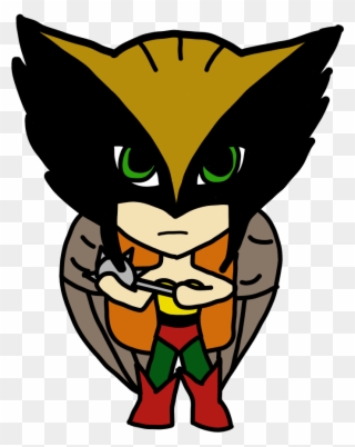 Hawkgirl - Halkman Chibi Clipart