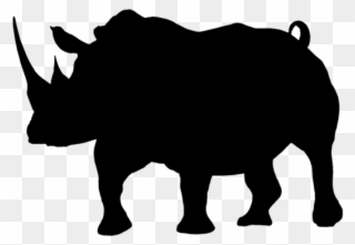 Shadow Clipart Rhino - Buffalo Animal Clipart - Png Download