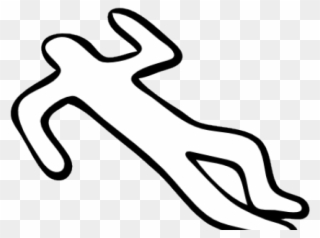 Deadth Clipart Stick Figure - Dead Body Outline Png Transparent Png