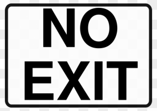 Replacement Window Cliparts - No Exit Sign Printable - Png Download