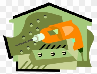 Vector Illustration Of Home Improvement And Renovation - Tool Clipart