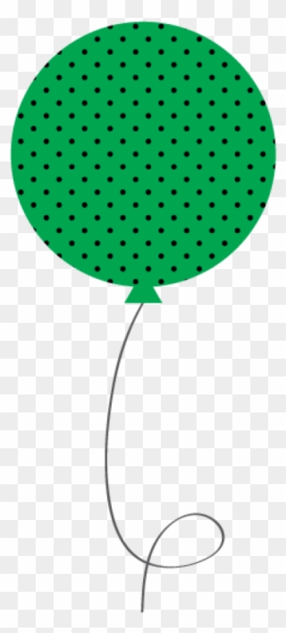 Single Balloon With String Clipart Clip Art Library - Birthday Clip Art Green - Png Download