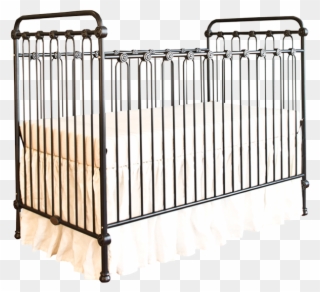 Joy Baby Crib Distressed Black - Bratt Decor Joy Baby Crib Finish: Black Clipart
