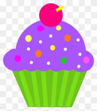 Cupcake Purple And Lime Clip Art - Birthday Cake Pink Clipart Transparent Background - Png Download