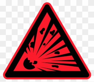 Hazardous Waste Symbol Clip Art Clipart - Explosive Substances - Png Download