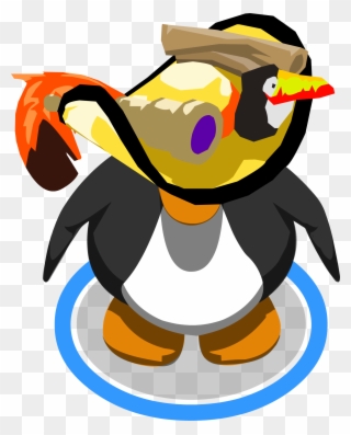 Golden Pirate Hat In-game - Club Penguin Skeleton Penguin Clipart