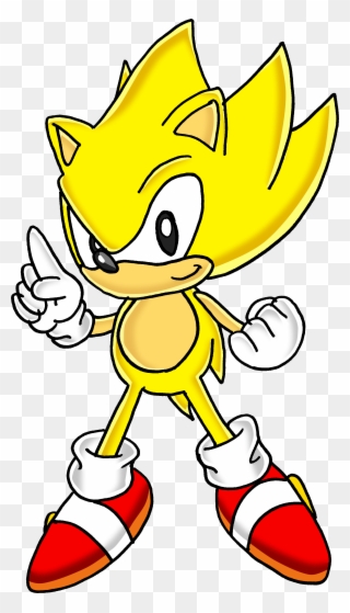 Sonic The Hedgehog Clipart Super Sonic - Imagenes De Super Sonic Clasico - Png Download