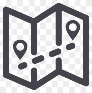 Event Planning - Map Directions Icon Clipart