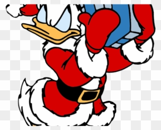 Legs Clipart Christmas - Donald Duck Christmas - Png Download