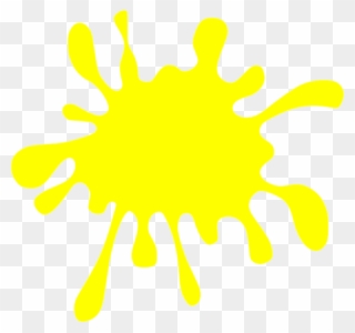 Yellow Clipart Splat - Color Splash Clipart Yellow - Png Download