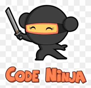 Computer Ninja Cliparts - Sticker - Png Download