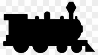 Silhouette Clipart Train - Thomas The Train Silhouette - Png Download