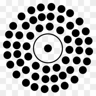 Circle With Dots Inside Clipart