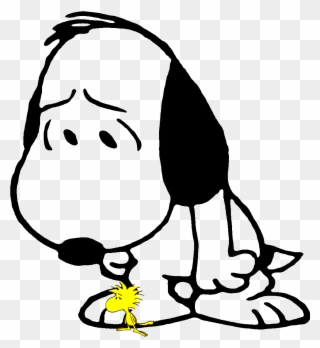Pin By Jennifer Hochberg Toller On Snoopy - Snoopy Triste Clipart