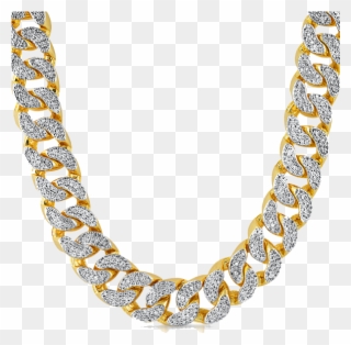 Necklace Clipart Rapper - Gold Diamond Necklace Men - Png Download