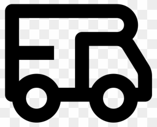 The Icon Is A Very Simplified Depiction Of An Rv Camper - Recreational Vehicle Clipart